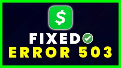 how to fix cash app error 503 not found