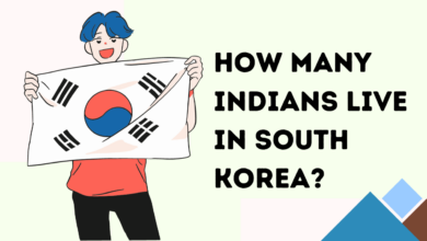 How many Indians live in South Korea?