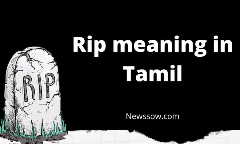 RIP Meaning in Tamil || Newssow.com