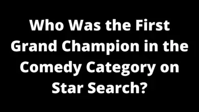 Who Was the First Grand Champion in the Comedy Category on Star Search?