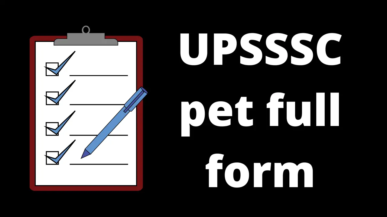 upsssc pet full form