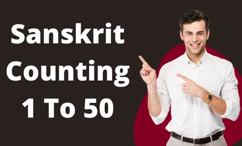 Sanskrit Counting 1 To 50