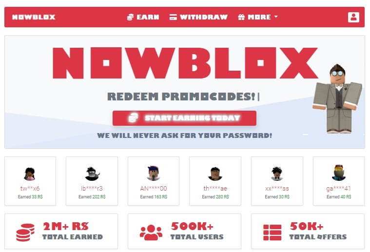 Nowblox promo codes 