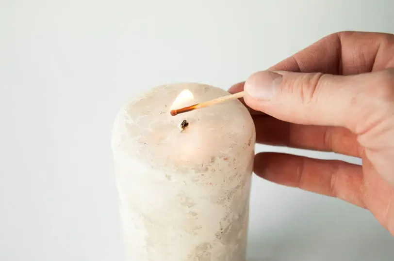 how to light up a candle without a lighter