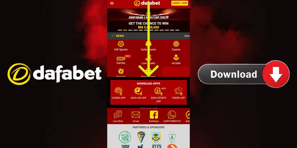 download the Dafabet app