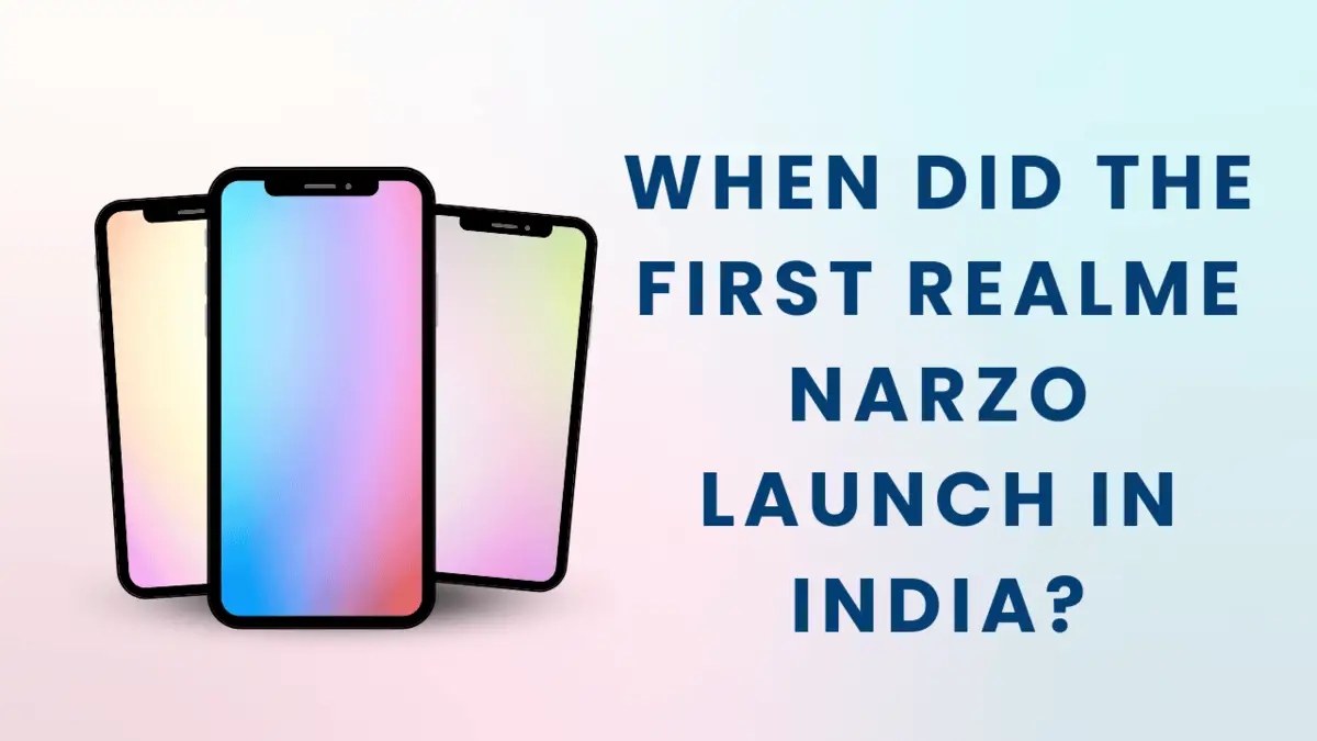 When did the first Realme Narzo launch in India?