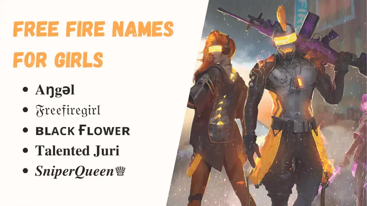 Free Fire Names For Girls
