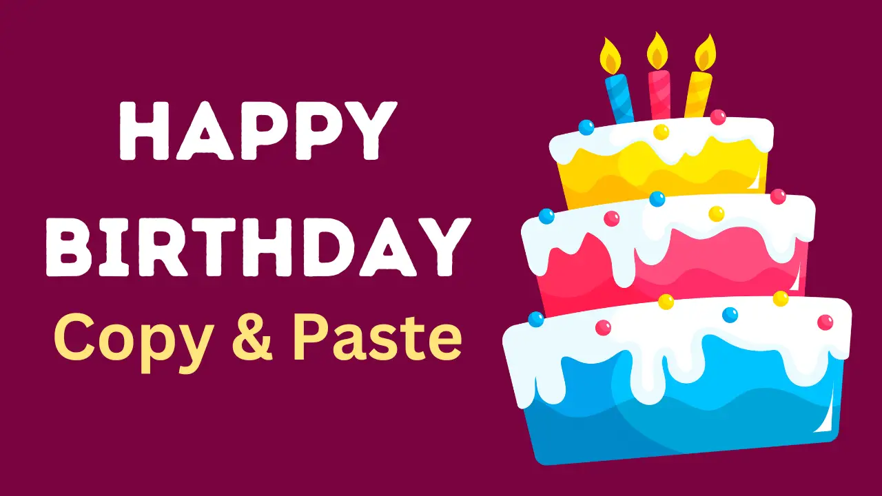 Happy Birthday Copy and Paste