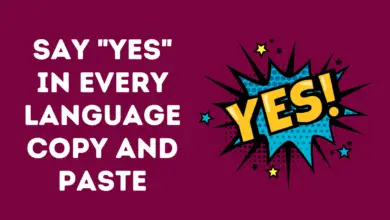 Say "Yes" in Every Language Copy and Paste