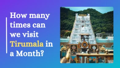 how many times we can visit tirumala in a month