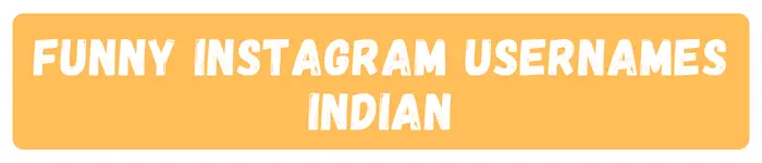 Funny Instagram usernames Indian