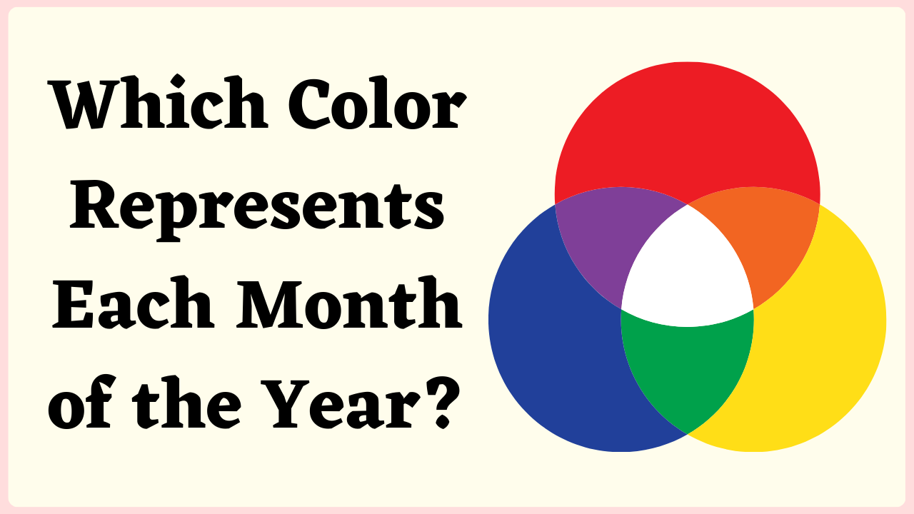 Which Color Represents Each Month of the Year