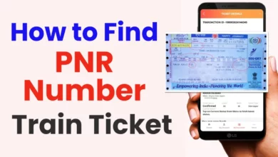 how to find pnr number in train ticket