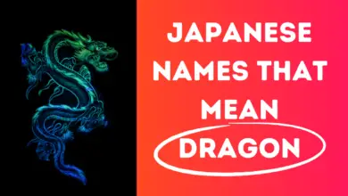 Japanese names that mean dragon